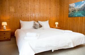 Postel nebo postele na pokoji v ubytování 5 room house Joch Churwalden- Lenzerheide