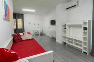 TV a/nebo společenská místnost v ubytování B&B Villa Pignataro