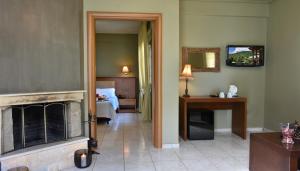 TV a/nebo společenská místnost v ubytování Hotel Pelion Resort