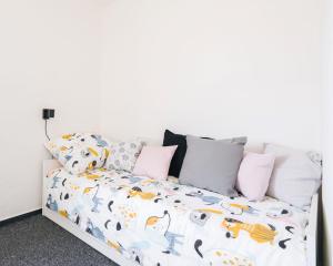 Postel nebo postele na pokoji v ubytování Apartmány Pěkná 10