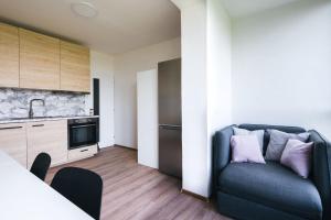Kuchyň nebo kuchyňský kout v ubytování Apartmány Pěkná 10