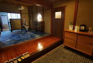 大湖人家BBQ Partyができる大別荘客房内的一张或多张床位