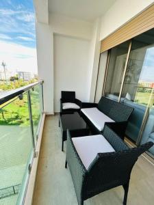 Coin salon dans l'établissement Vue sur le Parc Prestigia Fès