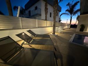 Balkón nebo terasa v ubytování Valerian Palm Villas - Napa's Secret Escape