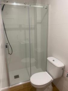 Koupelna v ubytování Hostal La Taberna
