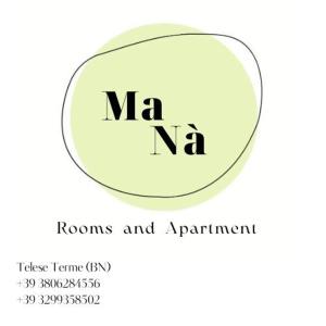 un logo pour une société dont les initiales mnr dans l'établissement MaNà Rooms and Apartment, à Telese