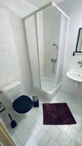 Koupelna v ubytování Horské Apartmány Smrčina