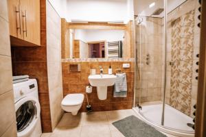 Ένα μπάνιο στο Yacht Apartments Giżycko +23 φωτογραφίες