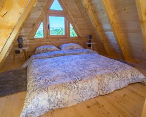 Postel nebo postele na pokoji v ubytování Mountain inn