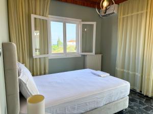Postel nebo postele na pokoji v ubytování Magdalini House