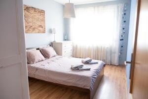 Krevet ili kreveti u jedinici u okviru objekta Sarah´s apartment Bratislava