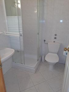 Kúpeľňa v ubytovaní Alinka Apartmanház