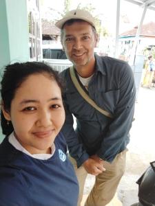 a man and a woman posing for a picture at Nio Homestay and Tour in Licin