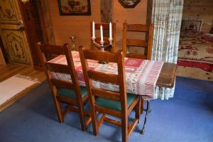 Postel nebo postele na pokoji v ubytování Le Vieux Chalet