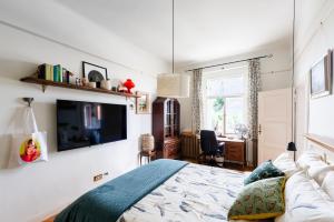 Krevet ili kreveti u jedinici u okviru objekta Victoria Design Stays - Premium Apartment Ohrada
