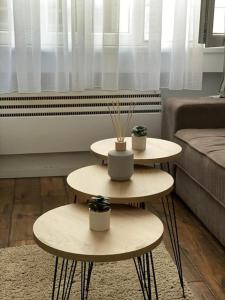 Χώρος καθιστικού στο Apartment in Belgrade with small parking space