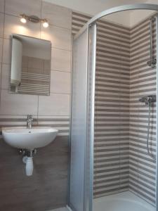 Koupelna v ubytování Apartmán Moravia