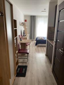 Postel nebo postele na pokoji v ubytování Apartmán Podhájska