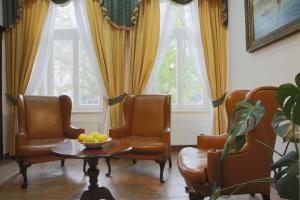 Istumisnurk majutusasutuses Hotel Pavlov