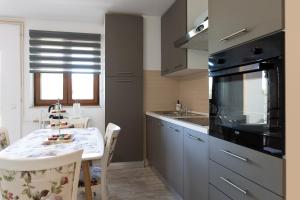 A kitchen or kitchenette at Apartments Sanja-Marino
