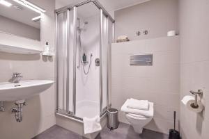 Koupelna v ubytování Landhotel Fuchs