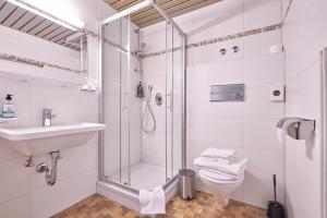 Koupelna v ubytování Landhotel Fuchs