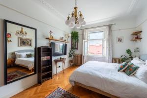 Krevet ili kreveti u jedinici u okviru objekta Victoria Design Stays - Premium Apartment Ohrada