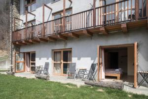Balkón nebo terasa v ubytování Rifugio Galaberna