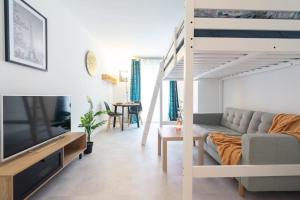 Posezení v ubytování Le Studieux-T1-30m2-Pte Paris M7