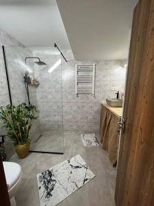 Vannituba majutusasutuses Hostel Nomad