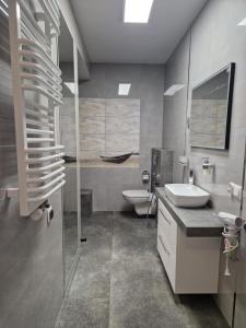Kylpyhuone majoituspaikassa Apartament DELFIN