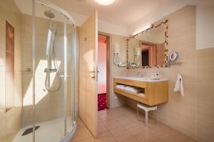 Koupelna v ubytování Hotel Planinka