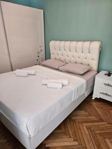 Postel nebo postele na pokoji v ubytování Tamaris-home