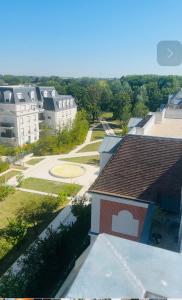 arial view of a building in a residential neighborhood at PENTHOUSE Terrasse Jacuzzi 6 voyageurs in Le Blanc-Mesnil