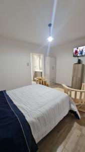 a bedroom with a bed and a tv in it at Complejo Consolata Mendoza in Guaymallen