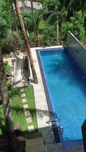 duży basen obok palmy w obiekcie Atteriya HILLTOP w mieście Matara