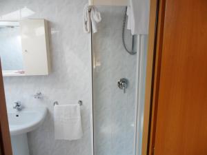 Koupelna v ubytování Hotel Ristorante Al Bassanello