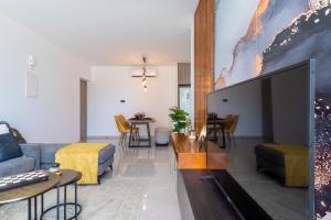 Posezení v ubytování Flair 1-Bedroom Apartment in Larnaca