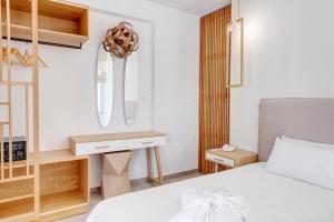 Кровать или кровати в номере Hotel Benois