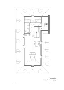 Půdorys ubytování Hofgärtnerhaus