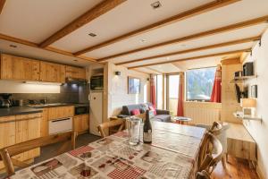 Kuchyň nebo kuchyňský kout v ubytování Résidence Grand Roc - Campanules 311 - Happy Rentals