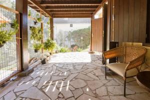 Rõdu või terrass majutusasutuses Canto da Floresta