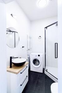 Et badeværelse på Apartament Wiedeński de LUX