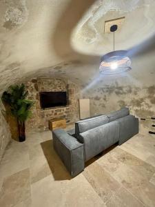 Coin salon dans l'établissement Appartement de charme centre historique d'Aix-en-Provence