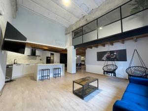 Kuchyň nebo kuchyňský kout v ubytování Manresa industrial home