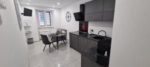 Kuchyň nebo kuchyňský kout v ubytování Apartman Julija 1