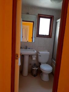 Koupelna v ubytování Hotel y Cabañas Huallilemu Sur - Caja Los Andes