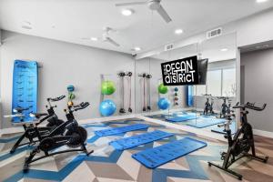 Fitness centrum a/nebo fitness zařízení v ubytování Luxurious 1BD apt in Austin suburb
