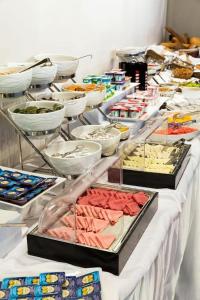 a buffet line with many different types of food at Alanya My Boutique Hotel in Alanya