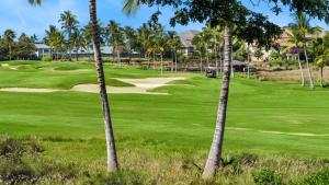 - Vistas a un campo de golf con palmeras en Waikoloa Beach Villas O22, en Waikoloa
